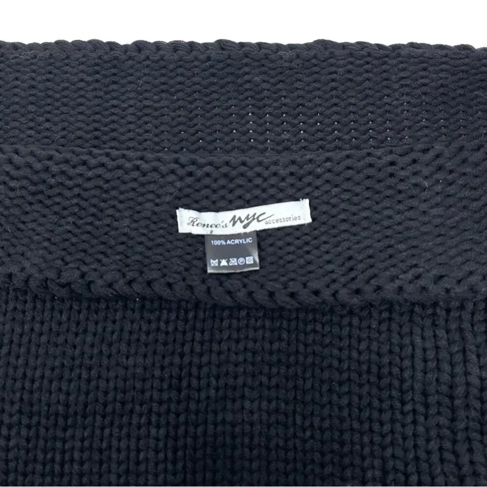 Renne's NYC Women's Chunky Knit Infinity Scarf in Black Women's' Men's Barney's